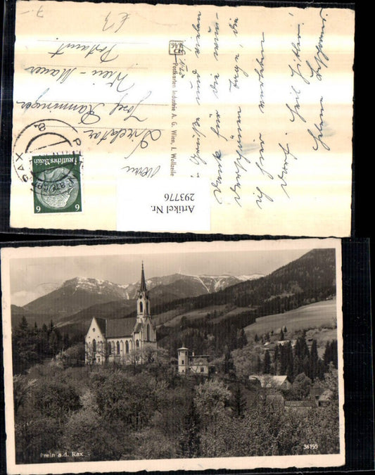 293776,Prein an d. Rax Kirche Bergkulisse