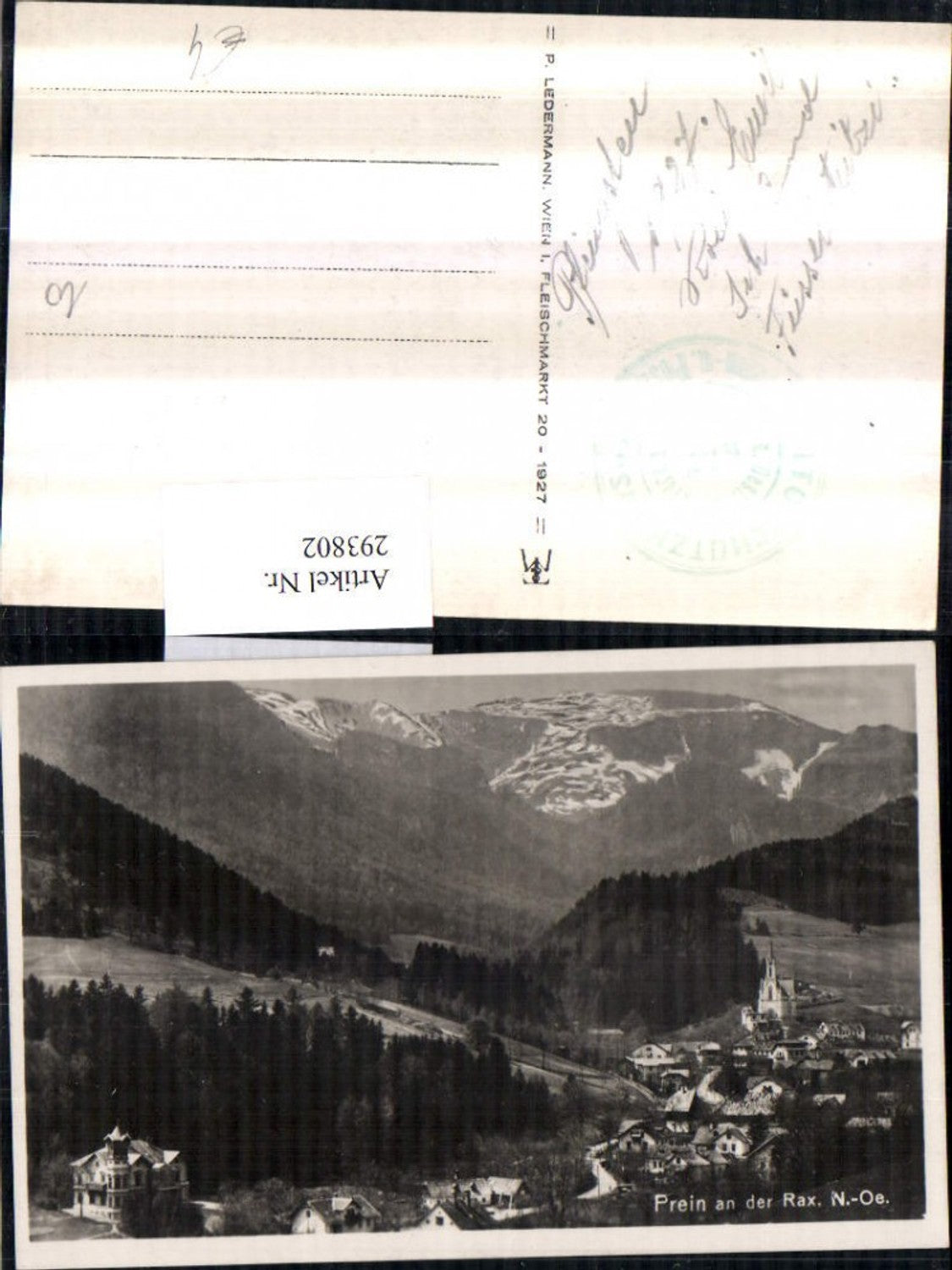 293802,Prein an d. Rax Totale Bergkulisse