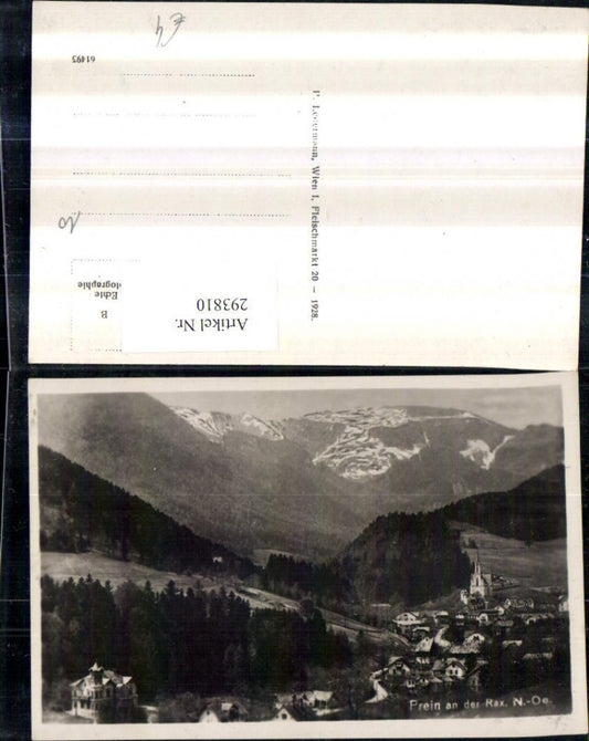 293810,Prein an d. Rax Totale Bergkulisse