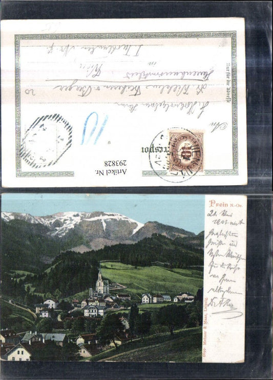 293828,Prein an d. Rax Totale Bergkulisse