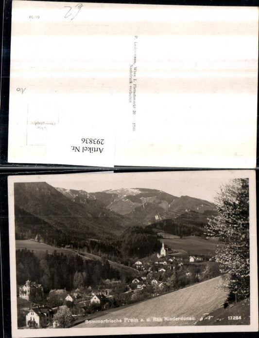 293836,Prein an d. Rax Totale Bergkulisse