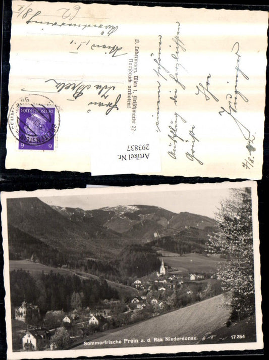 293837,Prein an d. Rax Totale Bergkulisse
