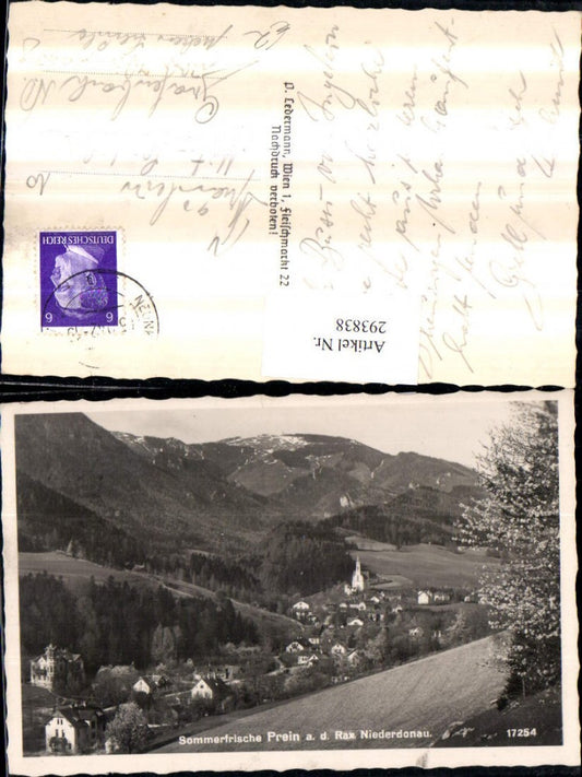 293838,Prein an d. Rax Totale Bergkulisse
