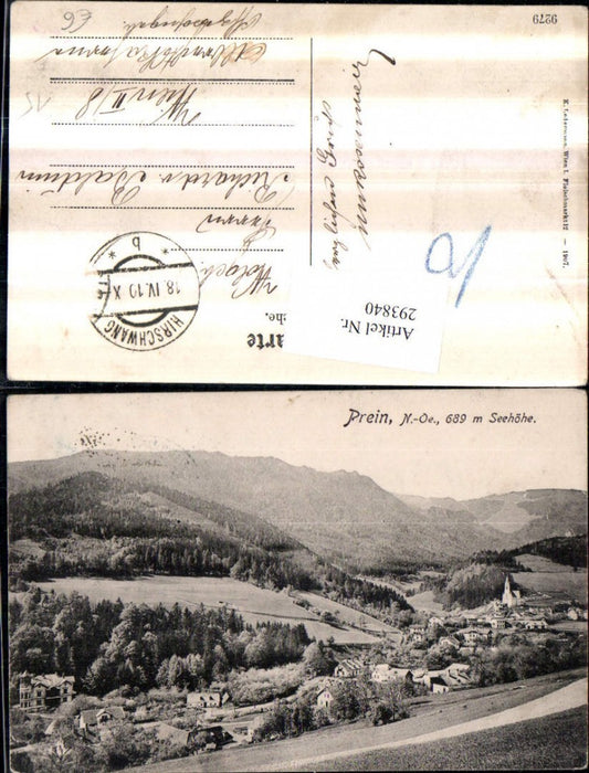 293840,Prein an d. Rax Totale Bergkulisse