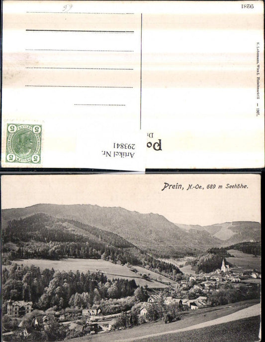 293841,Prein an d. Rax Totale Bergkulisse