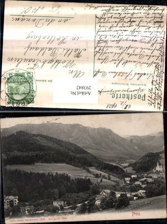 293842,Prein an d. Rax Totale Bergkulisse pub Julius Seiser 2156