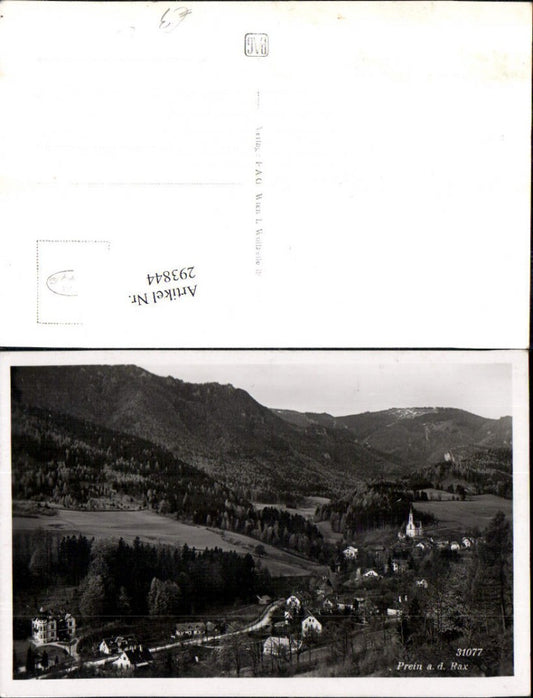 293844,Prein an d. Rax Totale Bergkulisse