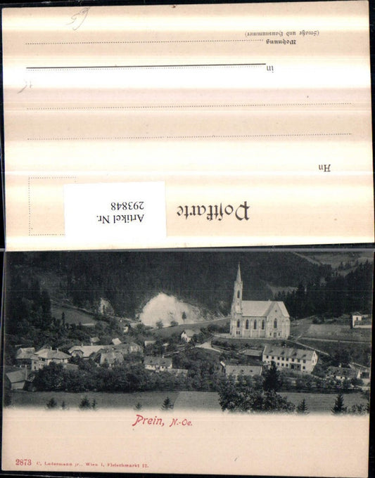 293848,Prein an d. Rax Teilansicht Kirche