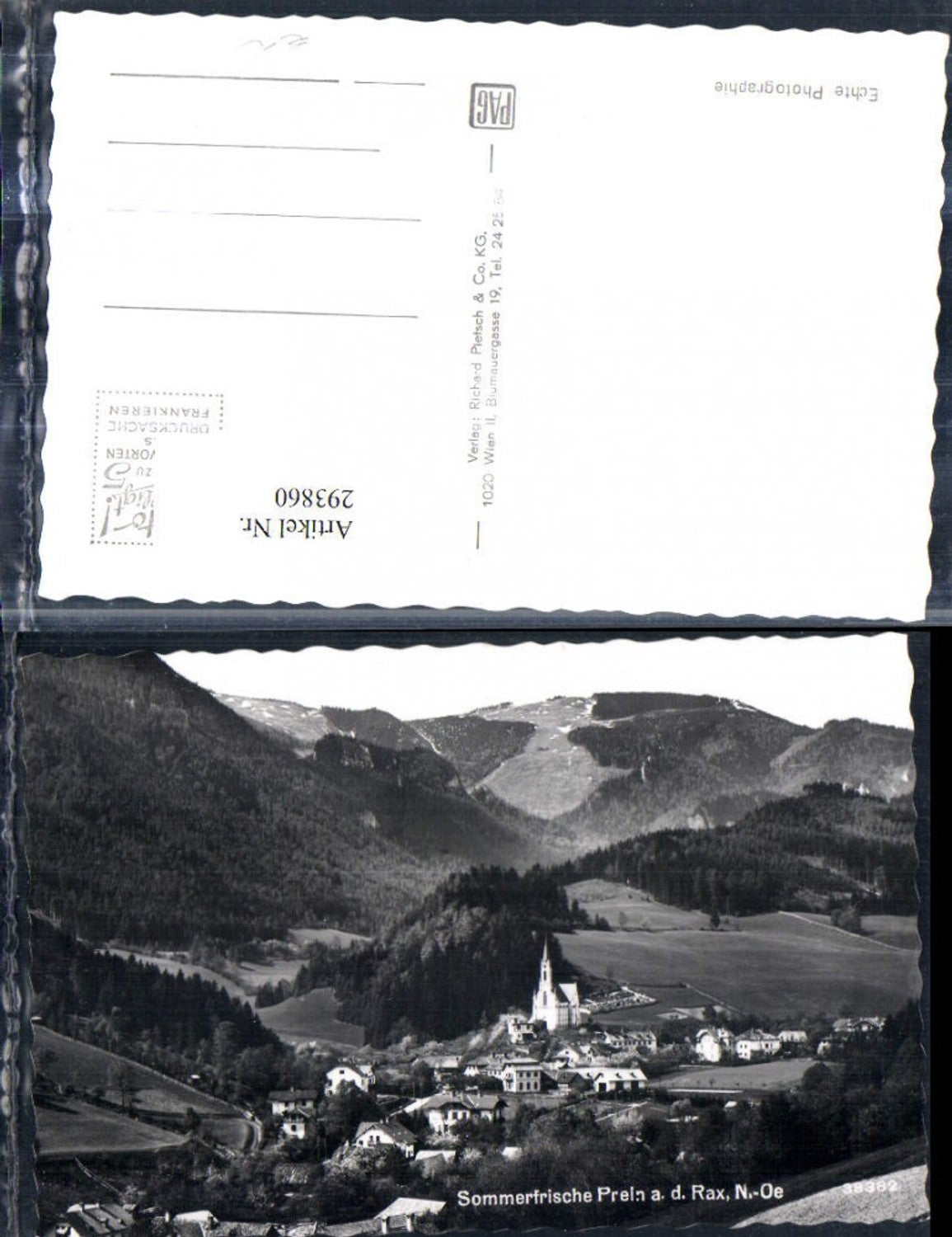 293860,Prein an d. Rax Totale Bergkulisse