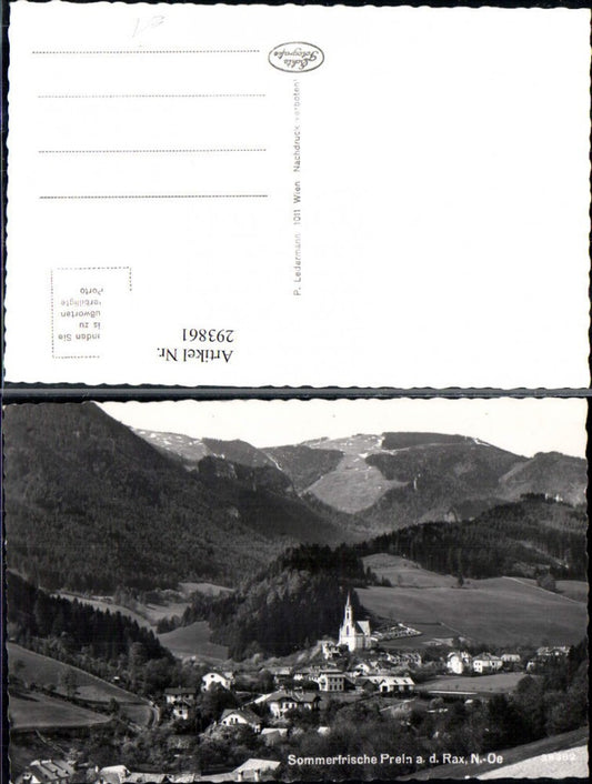 293861,Prein an d. Rax Totale Bergkulisse