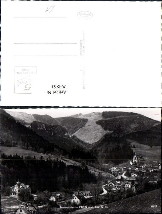 293863,Prein an d. Rax Totale m. Caritasheim Bergkulisse