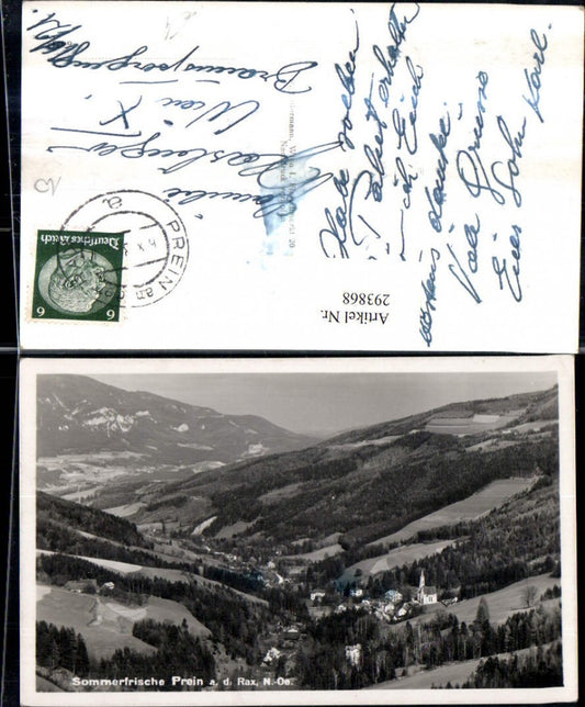 293868,Prein an d. Rax Totale Bergkulisse
