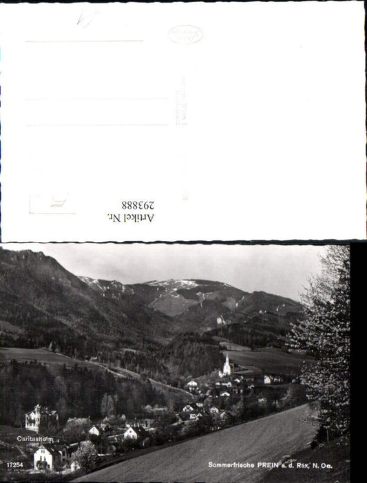 293888,Prein an d. Rax Totale m. Caritasheim Bergkulisse