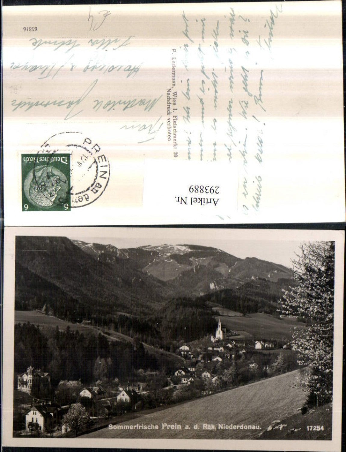 293889,Prein an d. Rax Totale Bergkulisse
