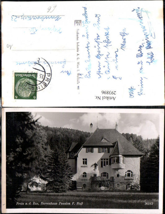 293896,Prein an d. Rax Herrenhaus Pension F. Nuß