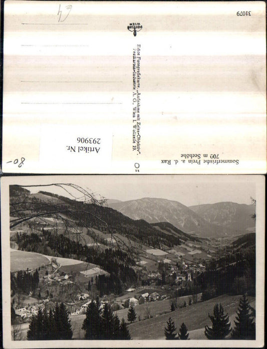 293906,Prein an d. Rax Totale Bergkulisse