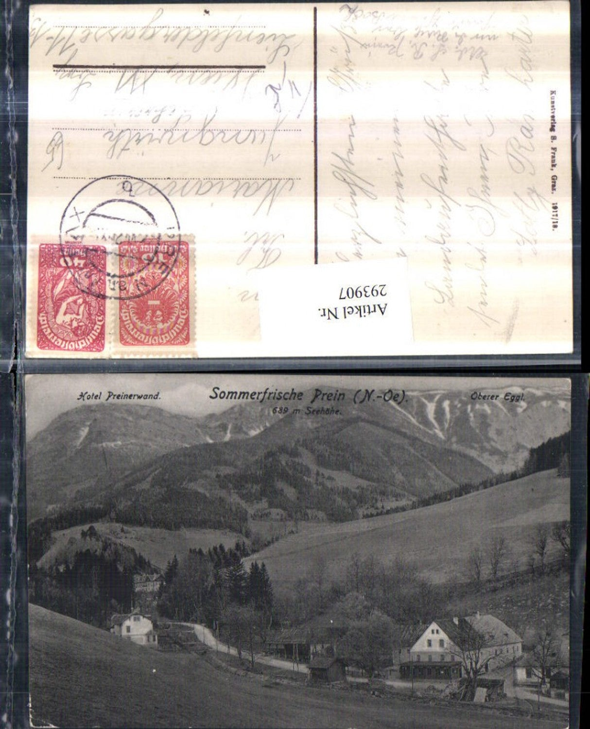 293907,Prein an d. Rax Hotel Preinerwand Oberer Eggl Bergkulisse