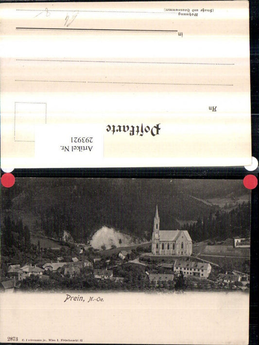 293921,Prein an d. Rax Teilansicht Kirche