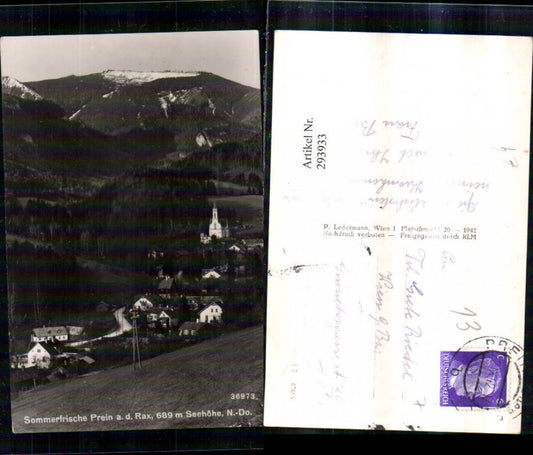 293933,Prein an d. Rax Totale Bergkulisse