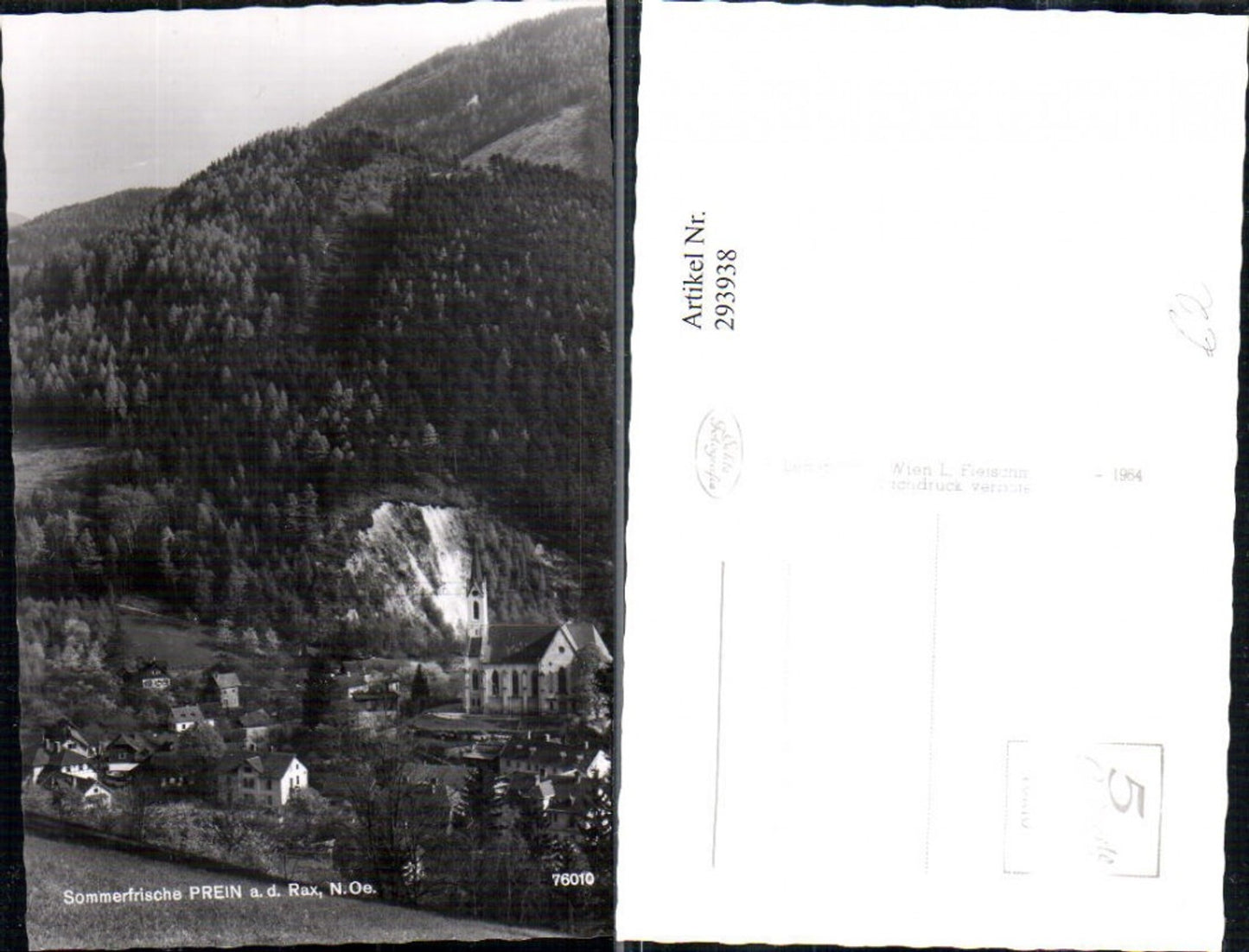 293938,Prein an d. Rax Teilansicht Kirche