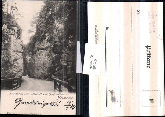 293965,Naßwald Schwarzau Felsenpartie beim Oberhof u. Saurüsselbrücke