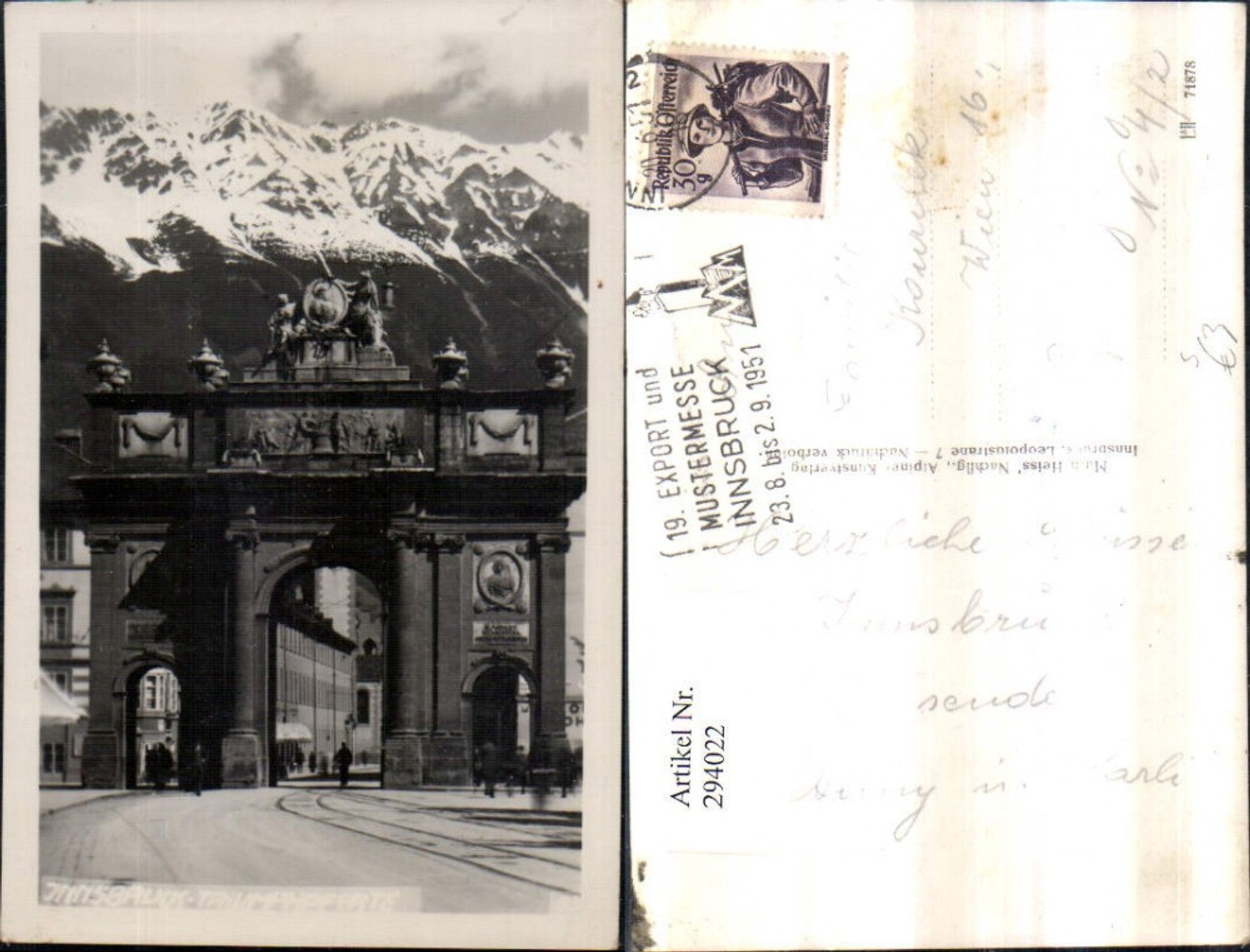 Alte Ansichtskarte – Old Postcard
