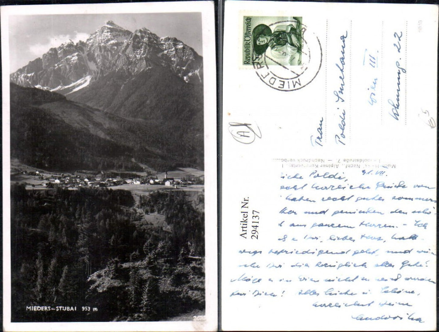 Alte Ansichtskarte – Old Postcard