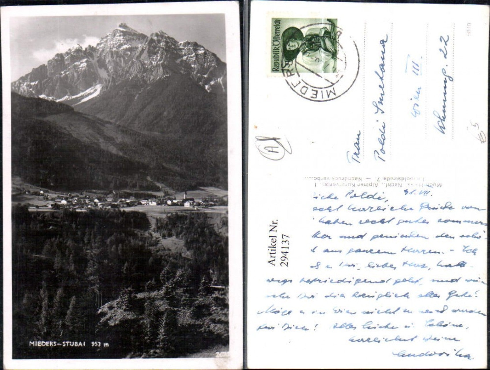 Alte Ansichtskarte – Old Postcard