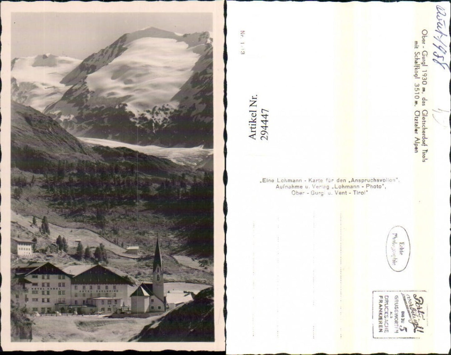 Alte Ansichtskarte – Old Postcard