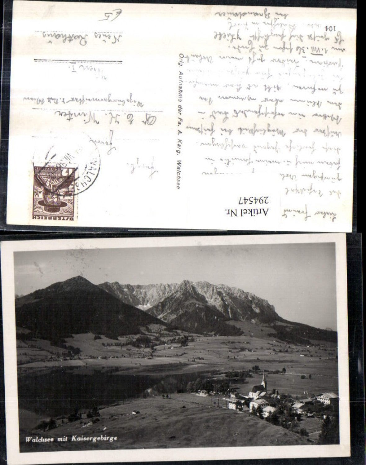 Alte Ansichtskarte – Old Postcard