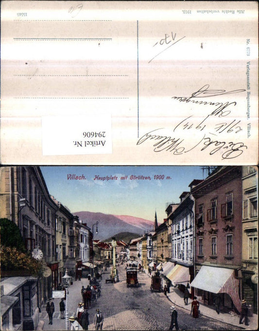 294606,Villach Hauptplatz Straßenansicht Geschäfte m. Görlitzen