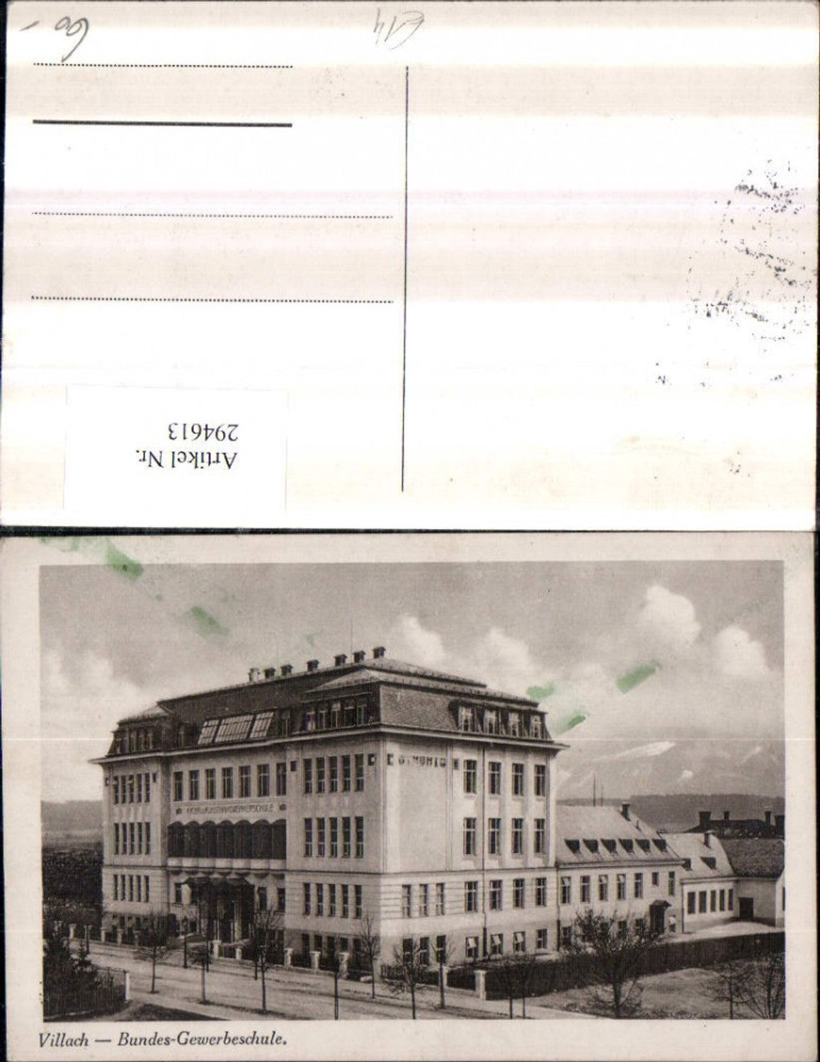 294613,Villach Bundes-Gewerbeschule Schulgebäude