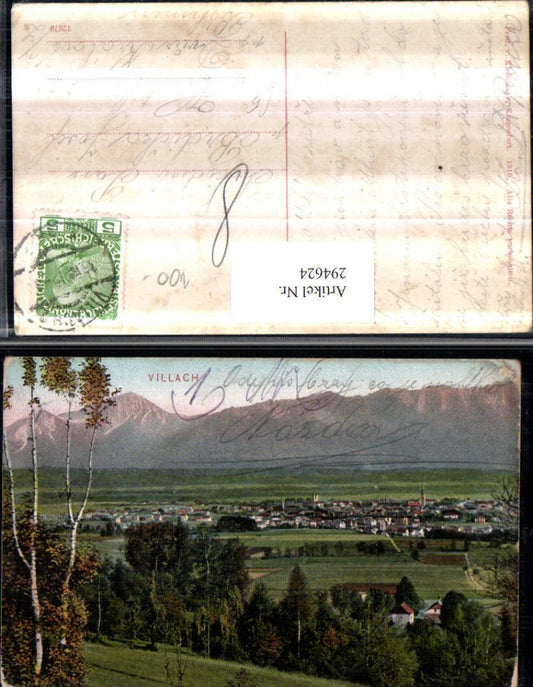 294624,Villach Totale Bergkulisse