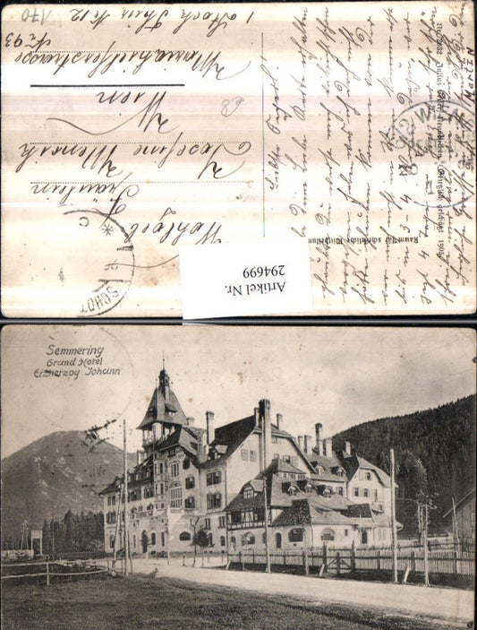 294699,Semmering Grand Hotel Erzherzog Johann