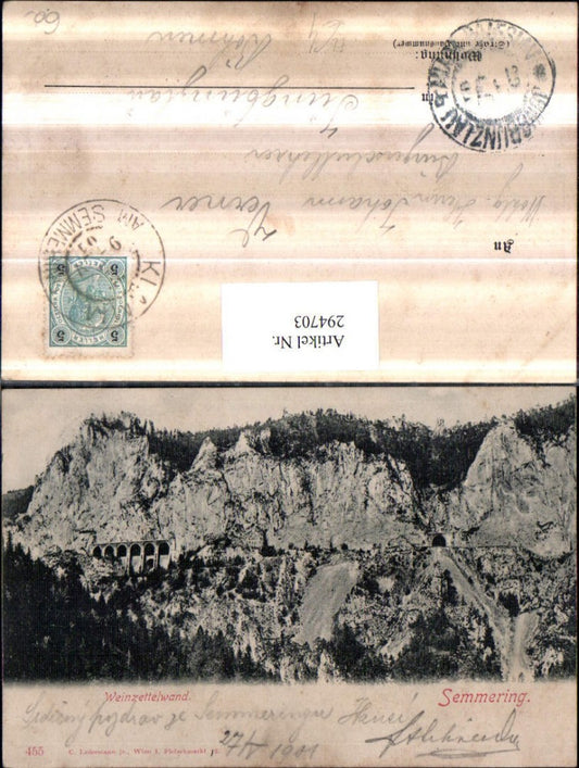 294703,Semmering Semmeringbahn Weinzettelwand Viadukt