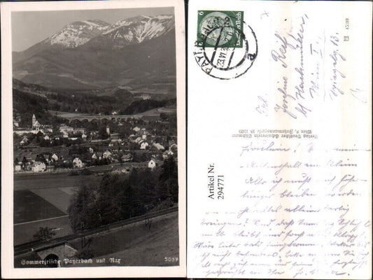 294771,Payerbach Totale Viadukt Brücke m. Rax Bergkulisse