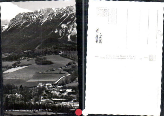 295597,Edlach an d. Rax Teilansicht Bergkulisse
