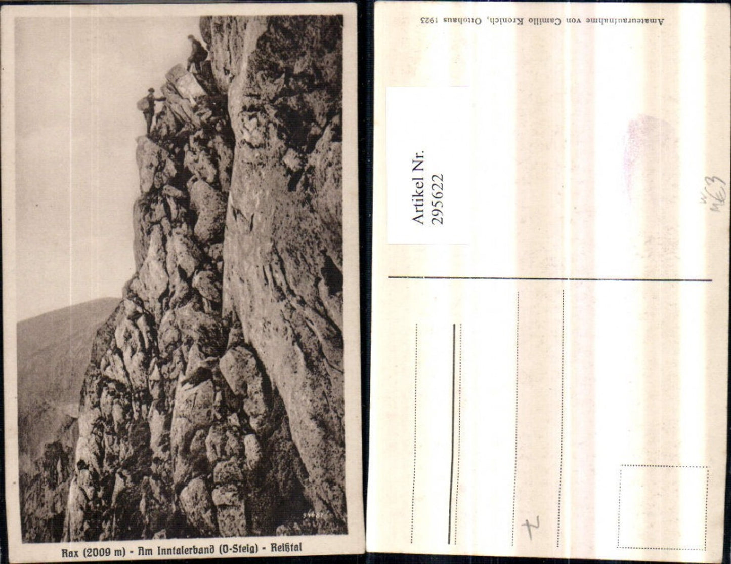 295622,Rax Am Inntalerband Reißtal b. Naßwald Schwarzau Bergsteiger