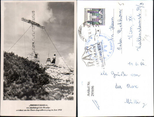 295696,Freiheitskreuz am Jakobskogel der Raxalpe b. Reichenau