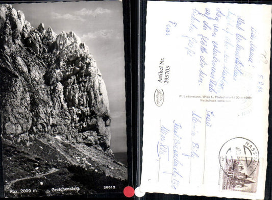 295705,Rax Gretchensteig Partie Felsen b. Prein Reichenau