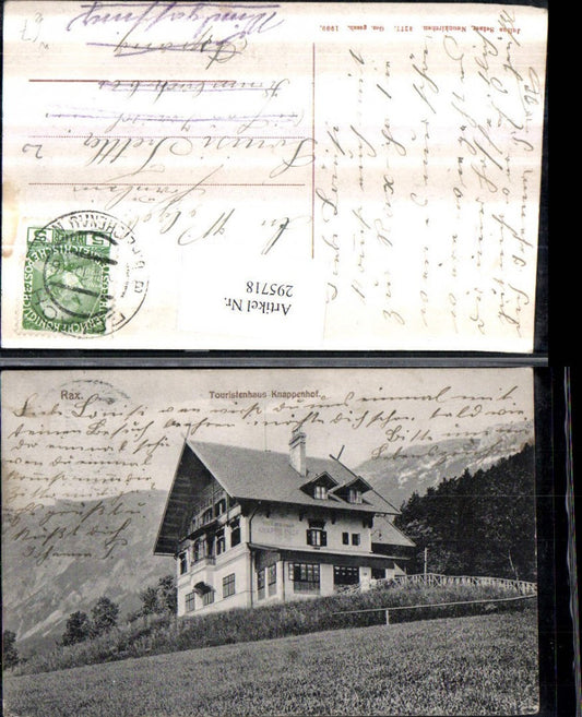 295718,Rax Touristenhaus Knappenhof Bergkulisse b. Reichenau