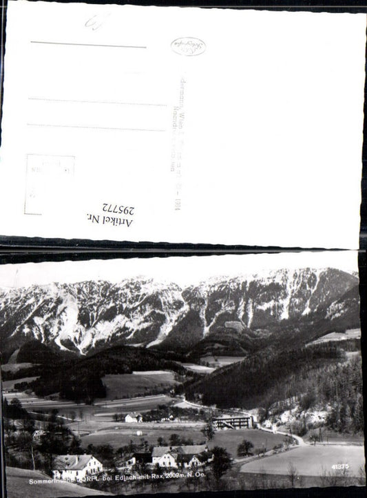 295772,Dörfl b. Edlach Totale m. Rax Bergkulisse