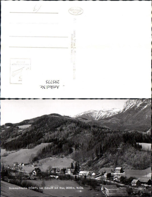 295775,Dörfl b. Edlach Totale m. Rax Bergkulisse