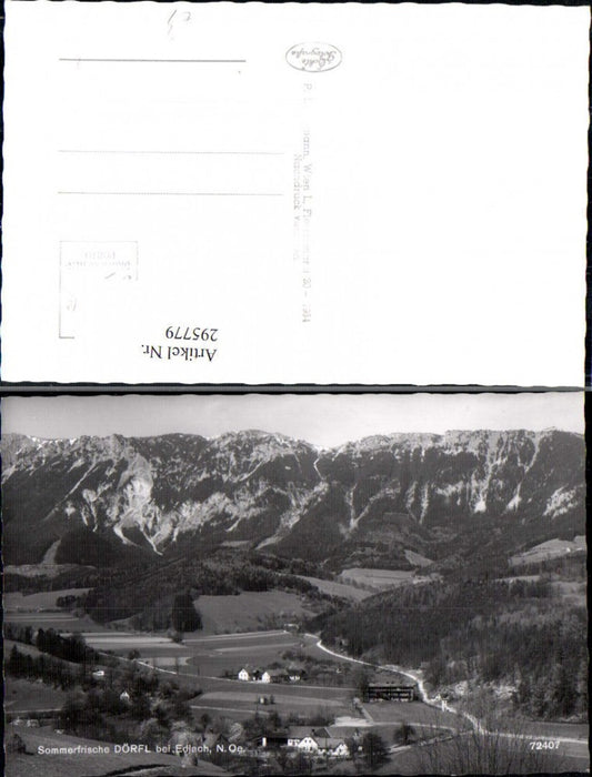 295779,Dörfl b. Edlach Totale Bergkulisse
