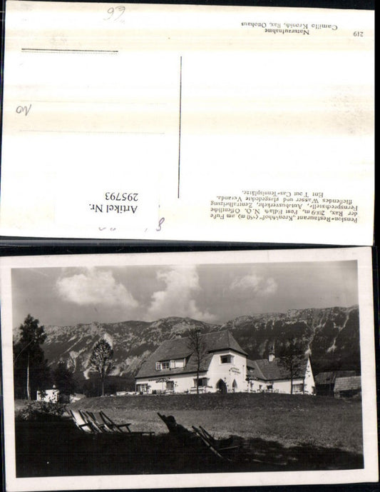 295793,Pension Restaurant Kronichhof b. Edlach an d. Rax Bergkulisse