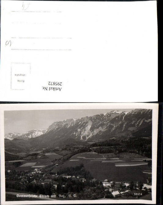 295872,Edlach Totale m. Rax Bergkulisse