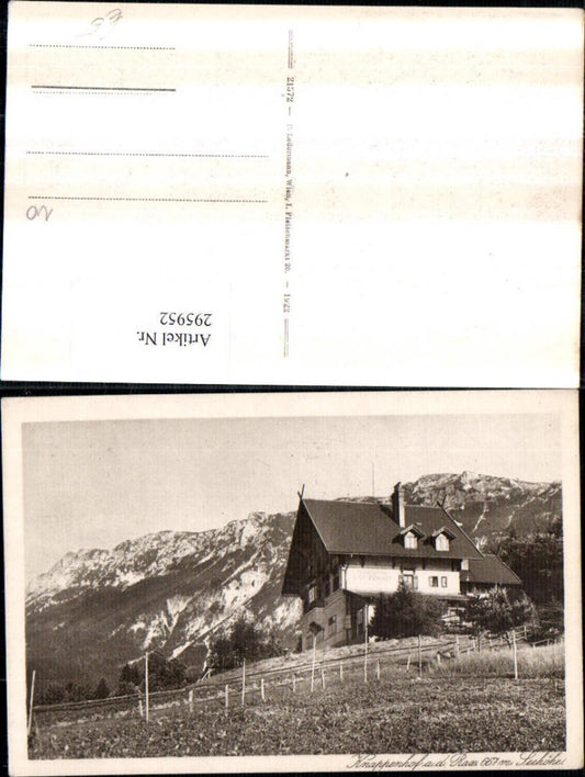 295952,Alpenhotel Knappenhof an d. Rax b. Edlach Bergkulisse