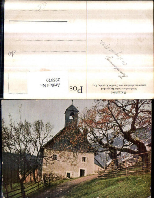 295979,Glockenhaus Kapelle beim Knappenhof b. Edlach an d. Rax