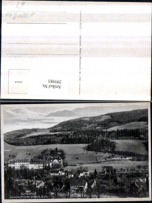 295985,Edlach an d. Rax Teilansicht m. Kuranstalt
