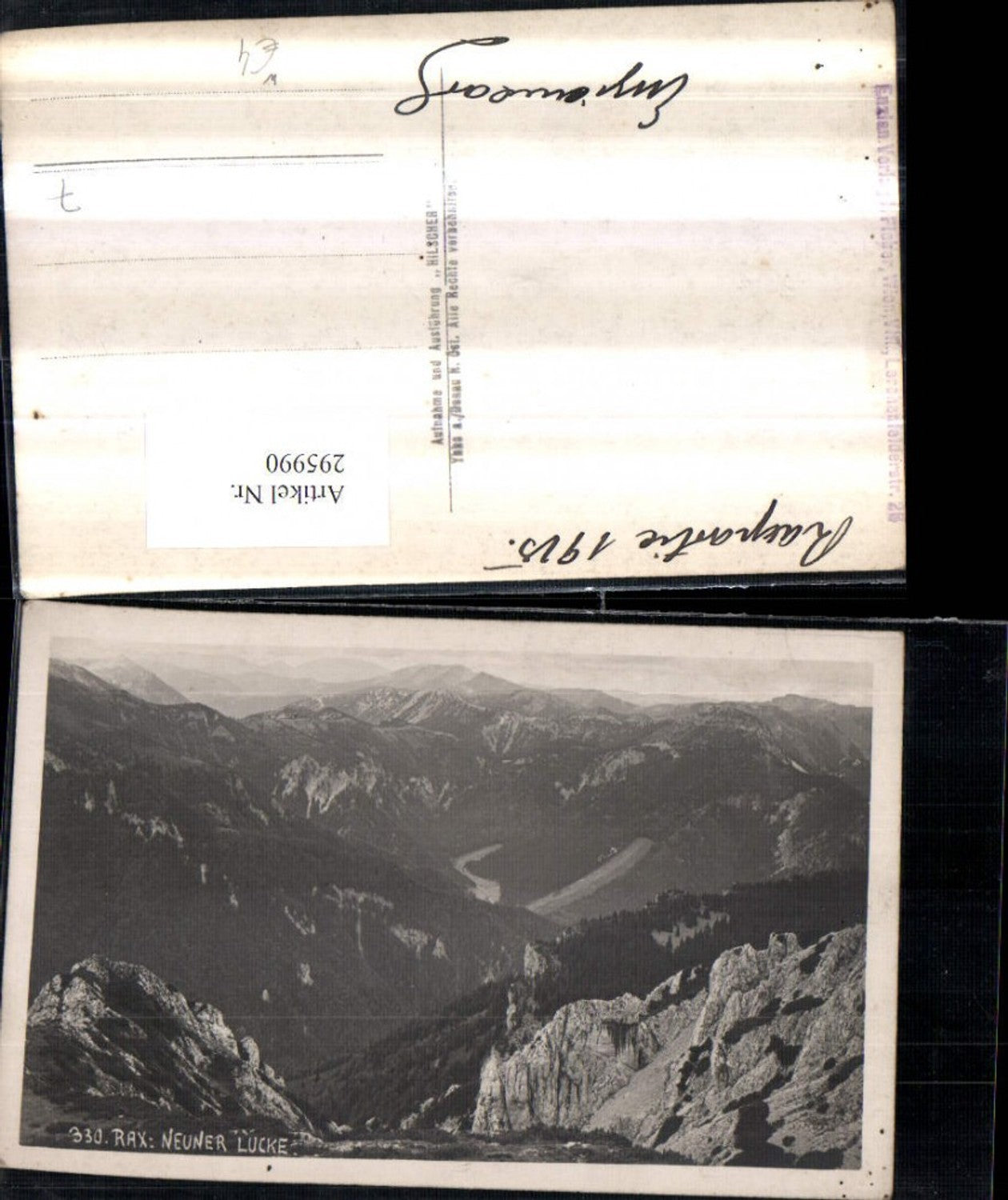 295990,Rax Neuner Lucke Bergkulisse b. Reichenau